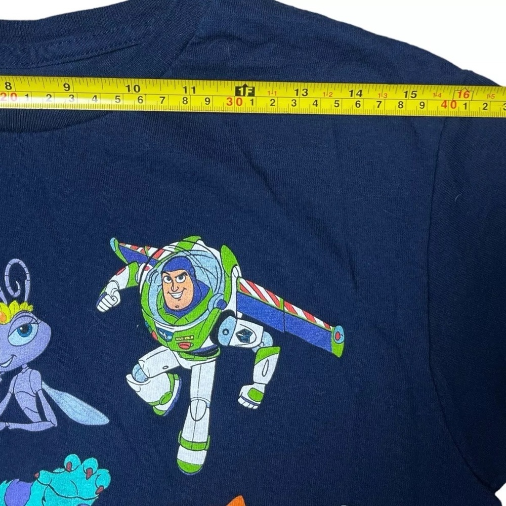 Disney Pixar T Shirt Men Size S/M Blue Short Sleeve Crew Neck Casual Cartoons - Picture 5 of 7